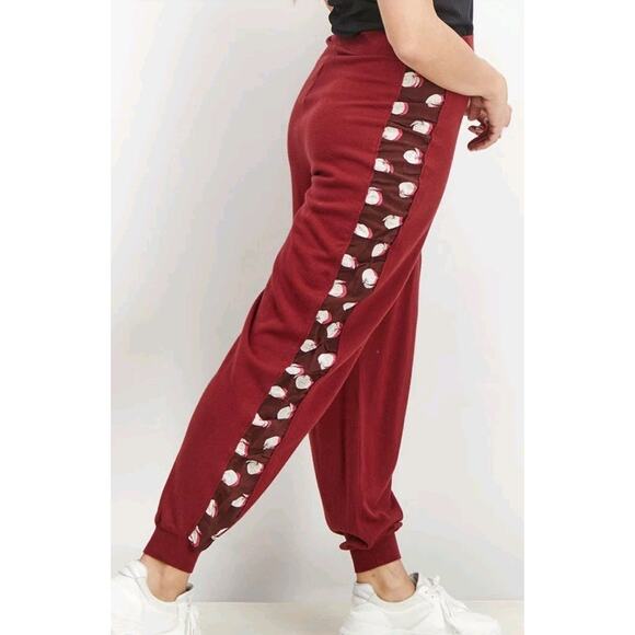 Stella McCartney Wool Harem Cut Joggers Citrus Fruit Appliqués Sz US S IT 40 (V4 - Picture 3 of 10